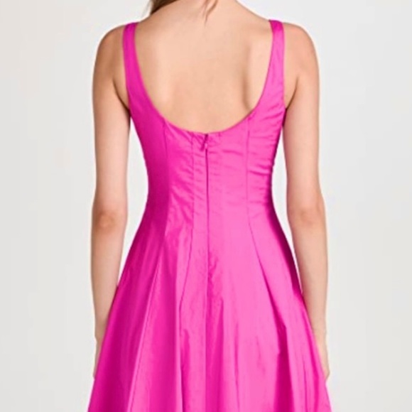 🌺🎉HP🎉🌺 NWT Staud Wells Midi Dress Peony - Picture 6 of 16